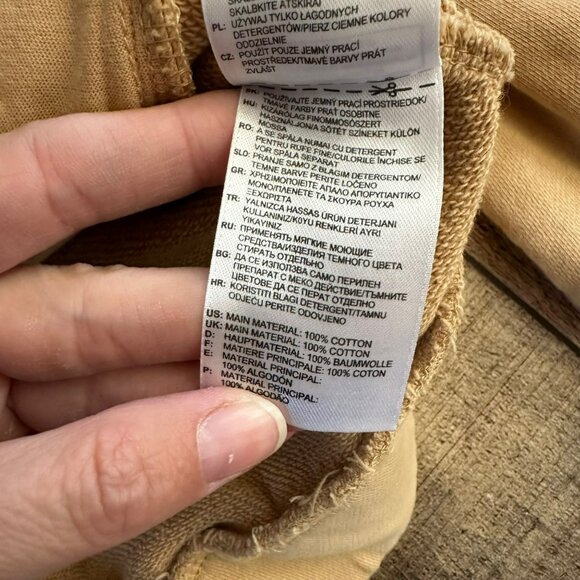 Reebok Y2K tan track jacket with red and black stripe women's size medium - Picture 8 of 10